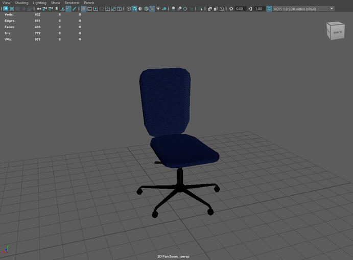 Chair Model (broke in final render, got it working after submission)